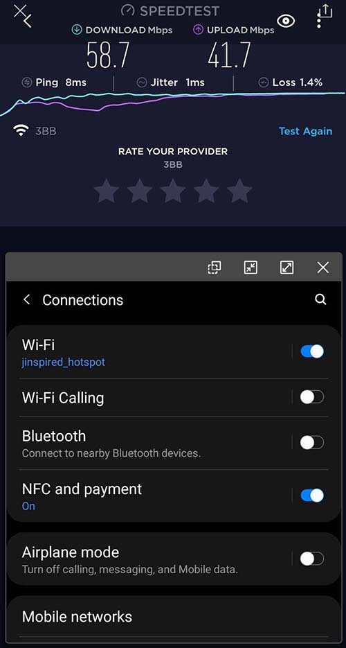 FS-J Inspired Speed test